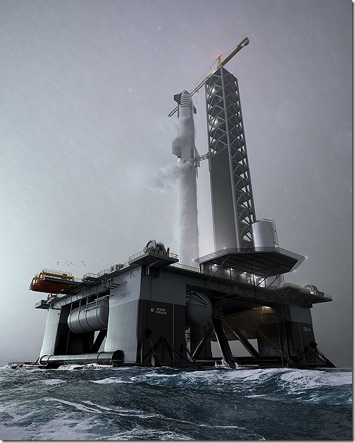 SpaceX Oil Rig Design