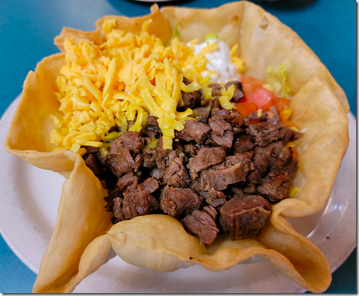 Los Ramirez Beef Fajita Taco Salad 20210606