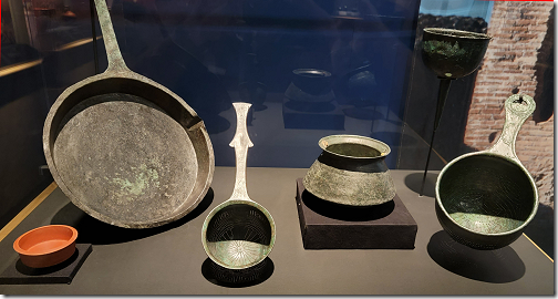 Museum Pompeii Cooking Utensils