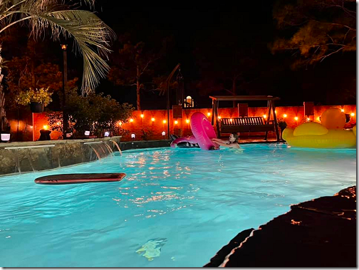 Brand's Pool By Night