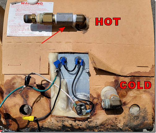 Water Heater Old Connections
