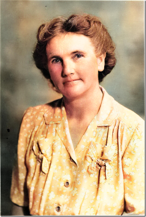 Grandmother Clara Calvin in Color -500