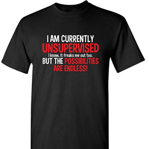 Currently Unsupervised Shirt