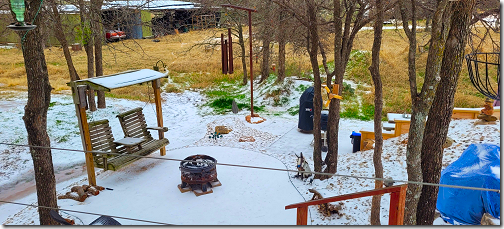 Chris' Backyard Snow