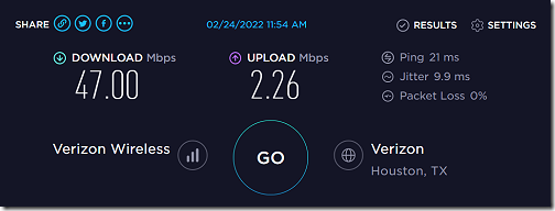 SpeedTest 5G Springr