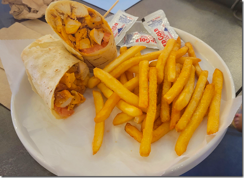 Andretti's Jan's Buffalo Chicken Wrap