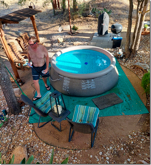 Chris & Linda New Hot Tub