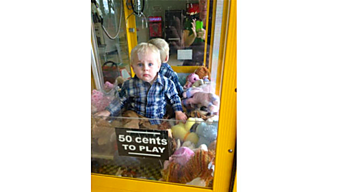 Kid in Crane Machine