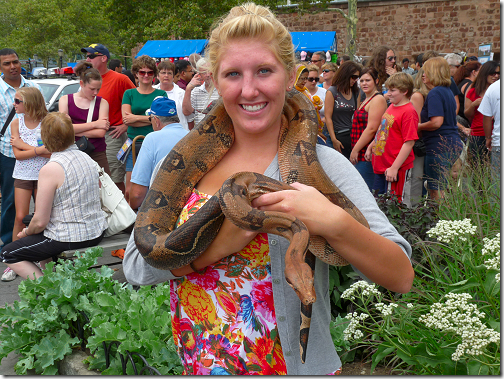 Piper with NY Snake