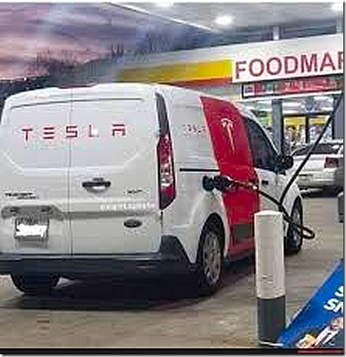 Tesla At The Pump