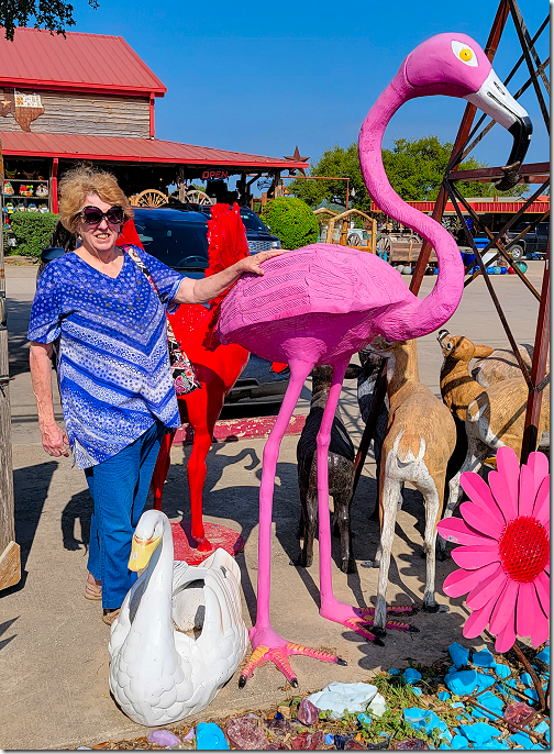 Pottery Ranch Big Flamingo