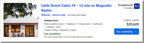 Little Dutch Cabin - Waco