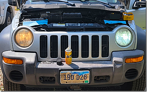 Jeep Left Headlight Bulb Install