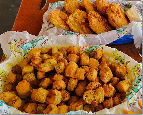 Lulu's Fried Okra and Green Tomatoes