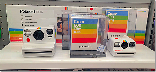WalMart Polaroid Display